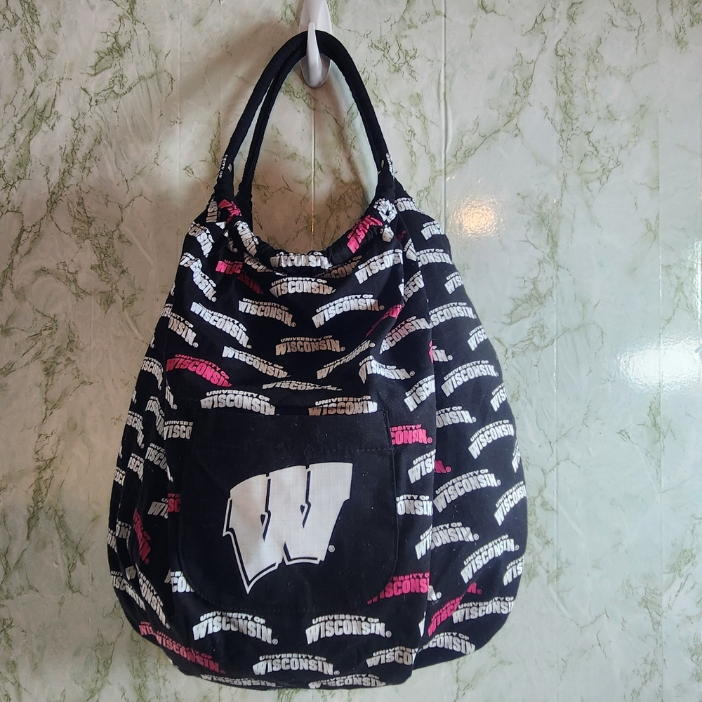 Wisconsin Badgers Cotton Shoulder Bag